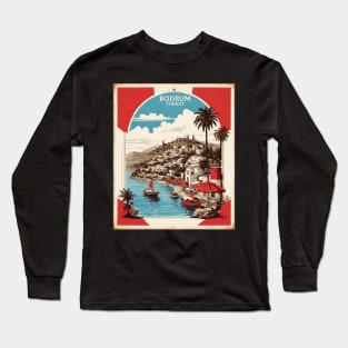 Bodrum Turkey Vintage Retro Travel Tourism Long Sleeve T-Shirt